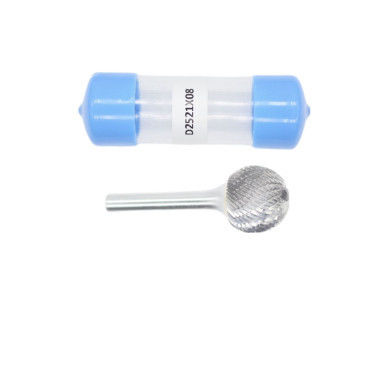 Καλή τιμή Σχήμα D-Ball 25mm Cut Dia Carbide Burrs με 8mm Shank Dia Double Cut Carbide Rotary Burr σε απευθείας σύνδεση