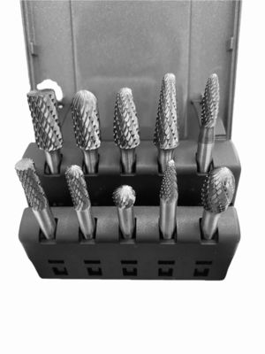 Καλή τιμή 10pcs Tungsten Carbide Burr Set Double Cut 1/4 ′′Shank Standard Double Cut Carbide Rotary Burr Τοποθεσία με διπλό κόψιμο σε απευθείας σύνδεση