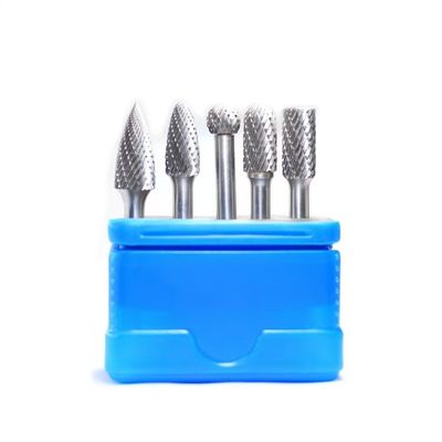 Καλή τιμή 5pcs Carbide Burr Set Standard Double Cut Burr Tungsten Carbide 1/4 διάμετρος σκελετού σε απευθείας σύνδεση