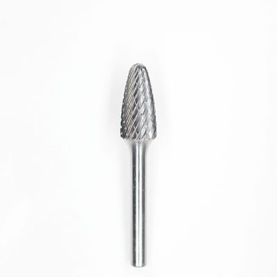 SF-4 Τμήμα ακτίνας δέντρου 7/16 ιντσών Tungsten Carbide Burr Die Grinder Burr Bits 1/4 ιντσών Double Cut Shank