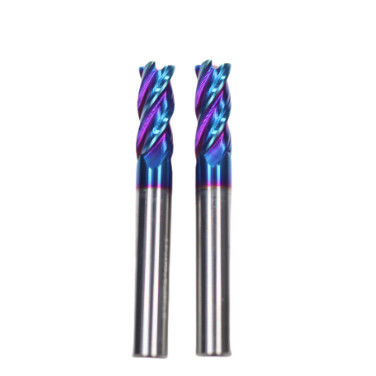 Καλή τιμή 12mm διάμετρος 12*45*12*100L-4F Σκόρπιση επίπεδης άκρης TiAISiNX Σκόρπιση τετραγωνικής άκρης για χάλυβα και χυτοσίδηρο σε απευθείας σύνδεση