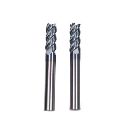 Καλή τιμή 20mm Dia 20*45*20*100 AITiN Black Nano Coating 4 Φλάουτο Καρβιδίου τετραγωνικό τερματικό μύλο για χυτοσίδηρο χάλυβα σε απευθείας σύνδεση
